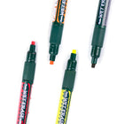 Pentel Wet Erase Chalk Marker for Glass Surfaces - Small Chisel Tip - Assorted Colours (Black, Red, Orange, Yellow)-Wipes off with a clean, damp cloth
