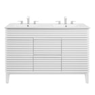 Modway Render 48" Double Sink Bathroom Vanity - White-Mid-Century Modern Vanity