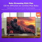 Roku Streaming Stick Plus-Brilliant 4K picture and vivid HDR colour