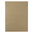 JAM Paper 9 x 12 Open End Catalog Envelopes with Clasp Closure, Brown Kraft Paper Bag Recycled, 50 Pack (563120849g)-Brown