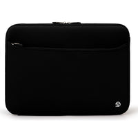 Vangoddy Neoprene 12" Laptop Protective Sleeve Case with Extra Pocket - Black-Water Resistant Neoprene Material. Protects your laptop from moisture and minor spills.