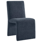 Modway Emory Fabric Upholstered Dining Side Chair - Slate Blue-Versatile Slipper Chair