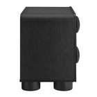 Modway Sonnet 2-Drawer Nightstand - Black-Non-Marking Foot Glides