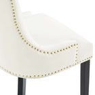 Modway Marquis Performance Velvet Dining Chairs - White - 2 Pack-9