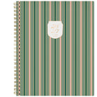 Cambridge Cherrywood Lane 2026-27 Weekly/Monthly Planner - 11"x 9" - Piper Stripe - Bilingual-12 months: July 2026 - June 2027