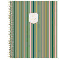 Cambridge Cherrywood Lane 2026-27 Weekly/Monthly Planner - 11"x 9" - Piper Stripe - Bilingual-12 months: July 2026 - June 2027