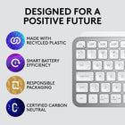 Logitech MX Keys Mini Minimalist Wireless Illuminated Keyboard - USB-C - Pale Grey-Mini Size, Mighty Powerful: A layout designed for effortless precision, with a minimalist form for an ergonomic keyboard that's portable and can travel wherever you get work done