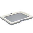 PawHut 25" L Dog Pee Pad Holder - Grey-Suitable for dogs under 14.6" (37 cm) 