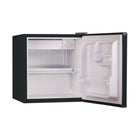 BLACK+DECKER 1.7 cu. ft. Freestanding Mini Fridge with Freezer - Black-Convenient Storage: Our small refrigerator with freezer provides storage for leftovers, food, soda, beer, and other beverages with minimal energy (70 watts) and a small footprint