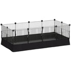 PawHut 16" H 12-Panel Small Animal Cage with Door-Includes a removable 600D liner that is waterproof and easy to clean 
