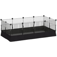 PawHut 16" H 12-Panel Small Animal Cage with Door-Includes a removable 600D liner that is waterproof and easy to clean 