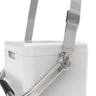 Permasteel 14 qt Portable Cooler with Dual Carrying Options - White-Easy to clean