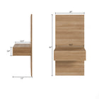Nexera Milano Floating Nightstand Extension Panel - Brown Oak-8