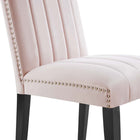 Modway Catalyst Performance Velvet Dining Side Chairs - Pink - Set of 2-8