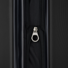 Bugatti Madrid Collection 30" Hardside Checked Spinner Luggage - Black-Single 360-degree spinner wheels for effortless, smooth and quiet rolling