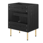 Modway Chaucer 24" Bathroom Vanity Cabinet - Black-Sink Basin And Fixtures Not Included
