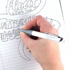 Pentel Floatune Retractable Advanced Rollerball Pen - 0.5 mm - Black Ink - 2 Pack-The textured grip provides comfort and control for long writing sessions