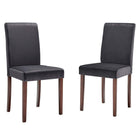 Modway Prosper Upholstered Velvet Dining Side Chair - Grey - 2 Pack-Parsons Dining Chairs