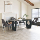 Zuo Artus Dining Chair - Grey-Dimensions: 22.0" L x 20.9" W x 35.0" H