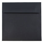JAM Paper Square Invitation Envelopes - 6.5 x 6.5 - Black Linen - 25 Pack-Perfect for Greeting Cards, Invitations, Weddings or any announcement