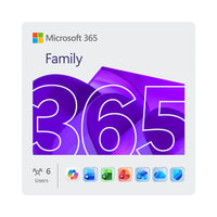 Microsoft 365 Family - 6 Devices - 12-Month Subscription + 3 Months - Bilingual [Digital Download] -Works on PC, Mac, iPhone, iPad, and Android devices
