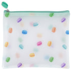 Merangue Frosted Flat Pouch - Macaron-Frosted Pencil pouch