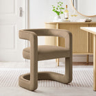 Modway Winslow Barrel Performance Velvet Dining Chair - Taupe -Dense Foam Padding