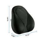 Mount-It! Ergo Collection Memory Foam Curved Back Support - Black-Limited Lifetime Warranty