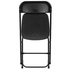 Flash Furniture HERCULES Series 650 lb. Capacity Premium Black Plastic Folding Chair-Textured Seat ensures safe seating