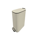 Modern Homes 6L Slim PedaL Bin - Beige-Slim profile fits narrow spaces