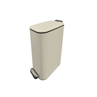 Modern Homes 6L Slim PedaL Bin - Beige-Slim profile fits narrow spaces