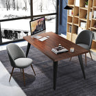 Homy Casa Upholstered Guest Chairs - Grey Fabric - 2 Pack-Ergonomic backrest provides firm spinal support and promotes good posture.