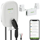 Emporia Classic Level 2 48A Hardwired J1772 EV Charger and Vue 3 2-Phase Load Management Bundle - White-Designed for indoor and outdoor installation with a rugged watertight nema type 4 enclosure to protect against environmental conditions, may qualify for local rebates depending on your area