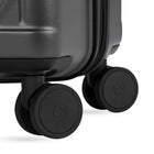 Swiss Gear Hardside Spinner 28" Checked Luggage - Dark Grey-Side feet for convenient upright packing and unpacking