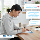 Davis Group Transparent Clipboards - Letter Size - 9" W x 12" H - Pink - 6 Pack-Retractable hanging loop lets you hang clipboard