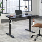 Sauder Miscellaneous Office Adjustable Height Desk - Black-Memory button allows for four pre-set height positions