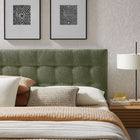 Modway Lily Upholstered Full Size Headboard - Leaf-Dense Foam Padding