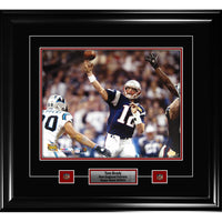 Tom Brady New England Patriots Photo with Pins & Plate - Framed Print - 28" x 26"-Premium 16x20 framed