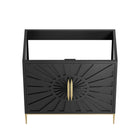 Modway Awaken 36" Bathroom Vanity Cabinet - Black-Solid Wood and MDF Construction