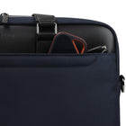 Bugatti Hudson Briefcase for Laptops up to 15.6" - Navy-Adjustable, removable crossbody strap