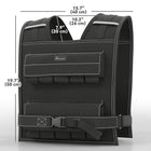 Soozier 44 lb Adjustable Weighted Vest with 20 Weights-Even weight distribution across the torso enhances comfort during workouts