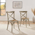 Modway Gear Dining Side Chair - Grey - 2 Pack-5