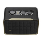 JBL Authentics 200 - Smart Home Speaker with Wi-Fi, Bluetooth and Voice Assistants-Personalize your audio with intuitive on-speaker controls that adjust volume, bass, and treble levels. Use Alexa or Google Assistant to control your device with your voice. Or use the JBL One app for even more options to customize EQ, settings, and find your new favorite song using the integrated music services.