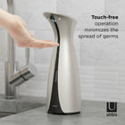 Umbra Otto Automatic Soap and Hand Sanitizer Pump - 8.5oz (250ml) - Nickel-Dimensions: 3.5" W x 4.5" D x 10" H