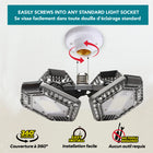 Bell+Howell Quadburst 360 Shop Light Pro Ultra-Bright Ceiling Light-4 adjustable led panels: aim each panel to direct light exactly where you need it for tasks, shelving, and wide areas