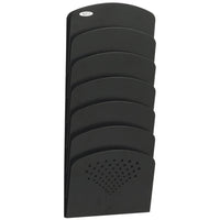 Safco 7-Pocket Steel Wall File - Letter/Legal Size - Black-Mountable wall file