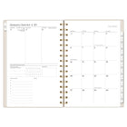 Cambridge 2027 Small Weekly/ Monthly Planner - 8-½" H x 6" W - Workstyle Balance - Bilingual-Durable poly cover with gold foil accents