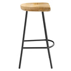 Modway Concord Backless Wood Counter Stools - Oak - Set of 2-No Assembly Required