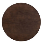 Modway Verne 28" Dining Table - Gold Cherry Walnut-Polished Gold Metal Pedestal Base