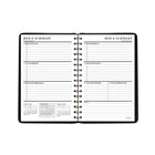 Staples 2026-2027 Weekly/Monthly Academic Planner - 8-1/2" H x 5-1/2" W - Blue - Bilingual-Page size: 8-1/2" H x 5-1/2" W